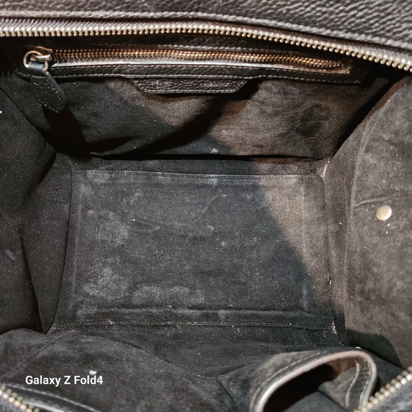 Céline Micro Luggage Handbag in Drummed Calfskin - Picture 5 of 17